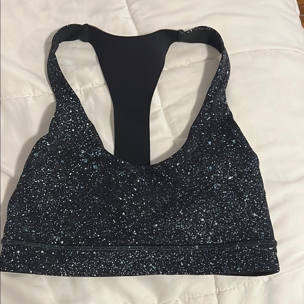 Lululemon Break Free Bra Mineralize Multi / Black size 4